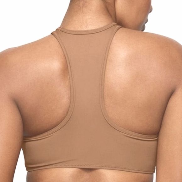 SKIMS 2 Pieces Swimming High Neck Racer Back Top & Mini Micro Swim Skirt - Picture 14 of 16